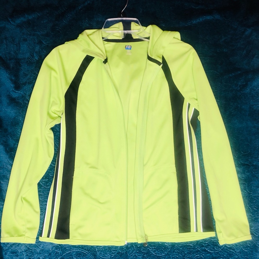 SJB Active Green/Black PM Zipper Hoodie (NWT)